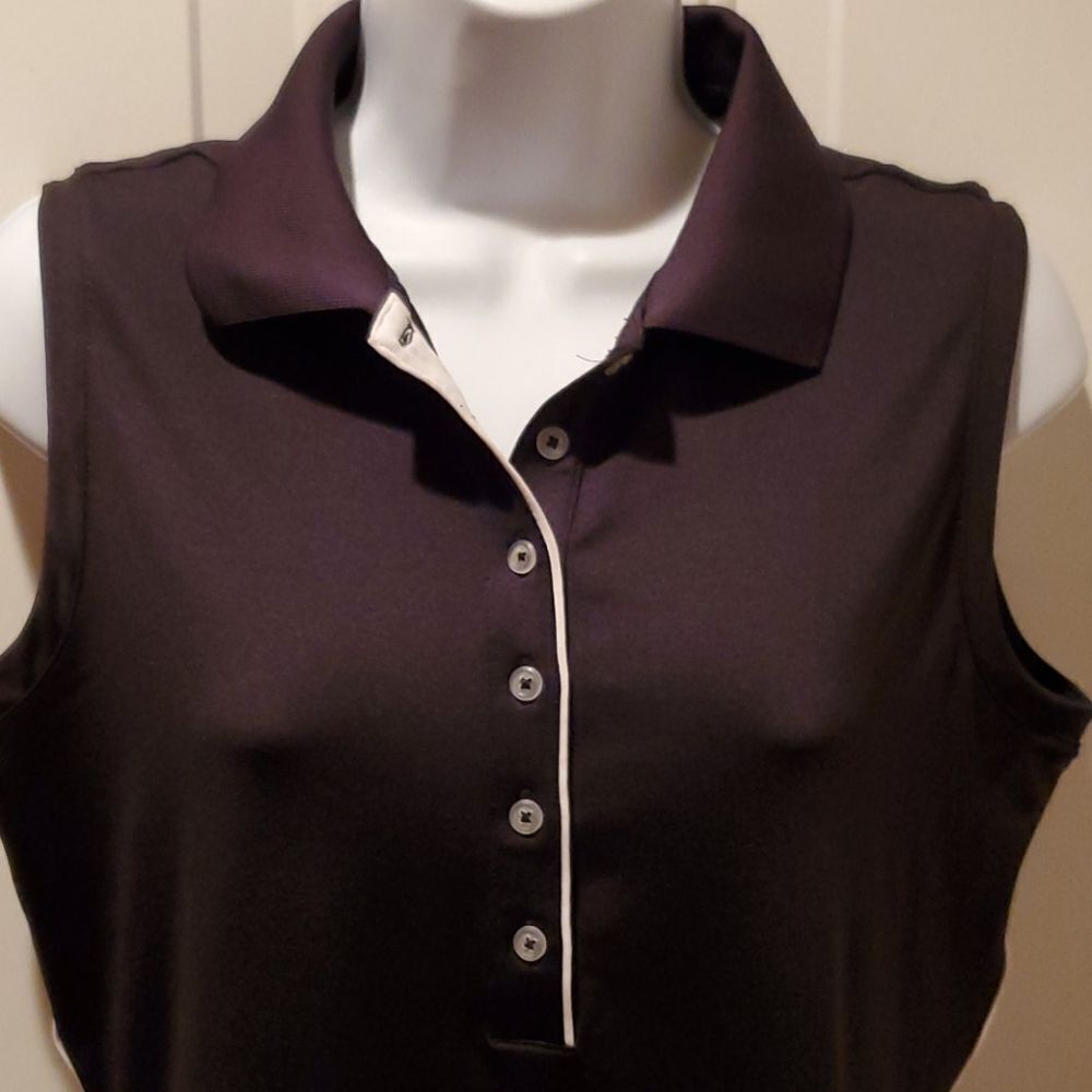 Adidas Puremotion Sleeveless Golf Polo Shirt M - Picture 3 of 8